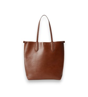 Polo Ralph Lauren Bolso de piel Bellport marrón