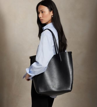 Polo Ralph Lauren Aflang Bellport tote bag i sort skind