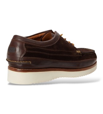 Polo Ralph Lauren Braune Ranger Mokassins aus Leder