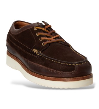 Polo Ralph Lauren Braune Ranger Mokassins aus Leder