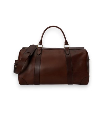 Polo Ralph Lauren Br?zowa skórzana torba podró?na Heritage Lock