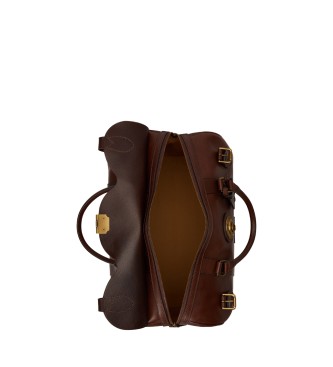 Polo Ralph Lauren Br?zowa skórzana torba podró?na Heritage Lock