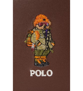 Polo Ralph Lauren Brun læderpung med Polo Bear