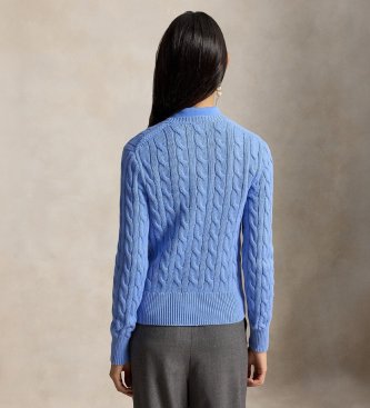 Polo Ralph Lauren Blue cable-knit cotton cardigan