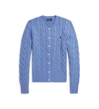 Polo Ralph Lauren Blue cable-knit cotton cardigan