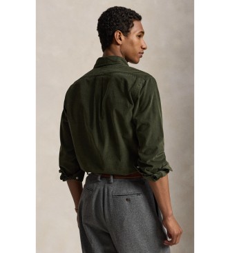 Polo Ralph Lauren Camisa de bombazine Custom Fit verde-oliva