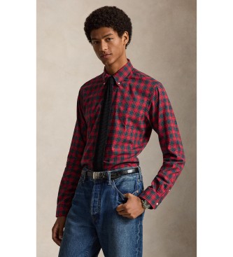 Polo Ralph Lauren Chemise en sergé Custom Fit à carreaux rouges