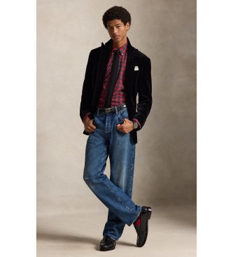 Polo Ralph Lauren Chemise en sergé Custom Fit à carreaux rouges