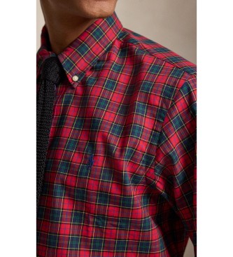 Polo Ralph Lauren Chemise en sergé Custom Fit à carreaux rouges