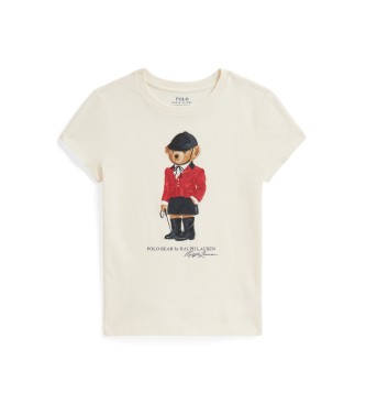 Polo Ralph Lauren Camiseta de algodão com Polo Bear beige