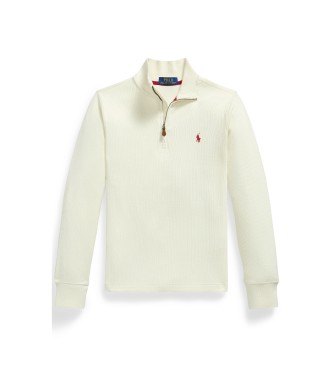 Polo Ralph Lauren Maglione Estate-Rib con cerniera beige