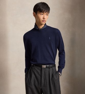 Polo Ralph Lauren Pull en laine lavable marine