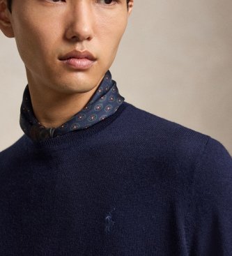 Polo Ralph Lauren Pull en laine lavable marine