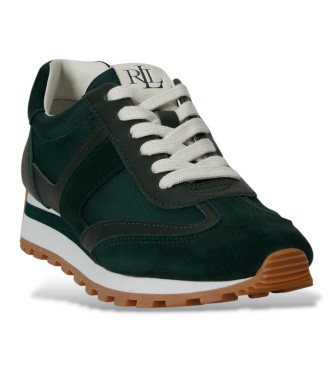 Lauren Ralph Lauren Sneaker sportiva Dani in pelle verde scuro
