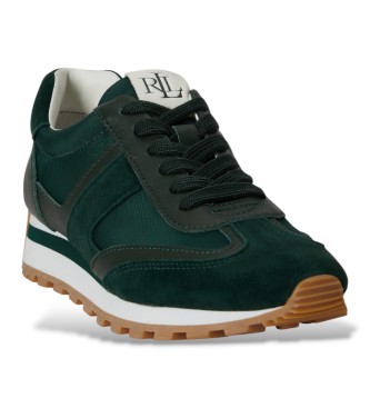 Lauren Ralph Lauren Sneaker sportiva Dani in pelle verde scuro