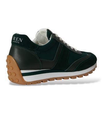 Lauren Ralph Lauren Sneaker sportiva Dani in pelle verde scuro