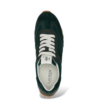 Lauren Ralph Lauren Sneaker sportiva Dani in pelle verde scuro