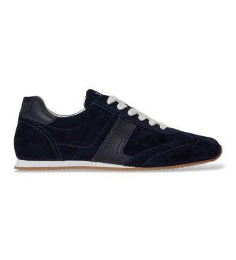 Lauren Ralph Lauren Sneaker Dani in camoscio e pelle blu navy