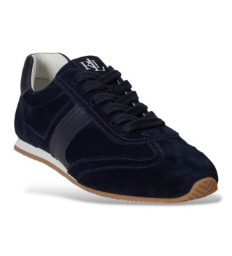 Lauren Ralph Lauren Sneaker Dani in camoscio e pelle blu navy
