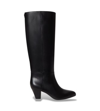 Lauren Ralph Lauren Stivale alto Emersyn in pelle con tacco nero