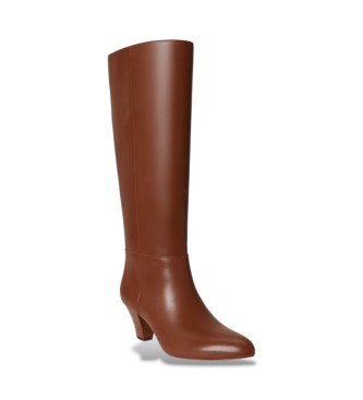Lauren Ralph Lauren Stivali in pelle Emrsyn Tl marrone