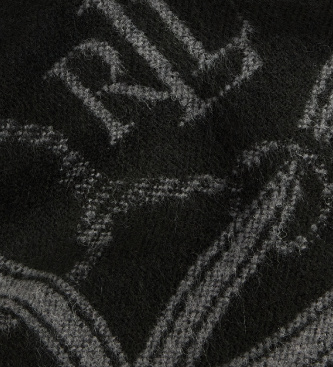 Lauren Ralph Lauren Sjaal met paardenmotief en zwarte muts