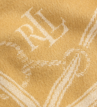 Lauren Ralph Lauren Sjaal met paardenmotief en beige muts