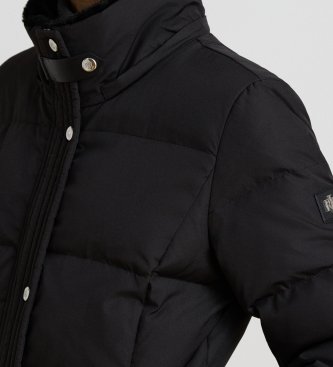 Lauren Ralph Lauren Casaco de penas com pelo sintético preto