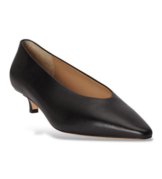 Lauren Ralph Lauren Sapato de couro Kitten preto