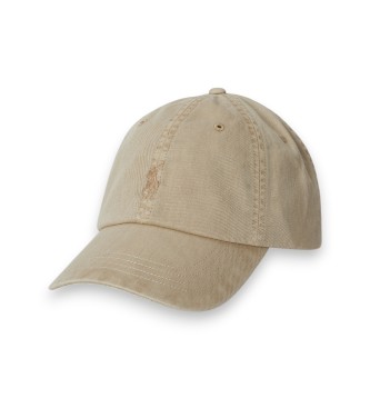 Polo Ralph Lauren Gorra de sarga teñida en prenda beige