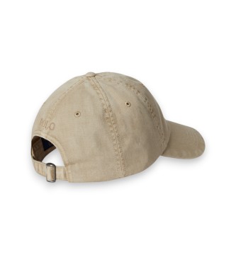 Polo Ralph Lauren Gorra de sarga teñida en prenda beige
