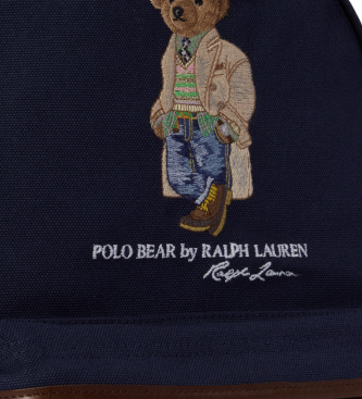 Polo Ralph Lauren Canvas rygsæk med Polo Bear i marineblå