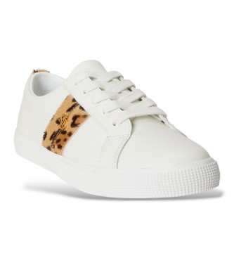 Lauren Ralph Lauren Sneaker Janson II in pelo di vitello bianco