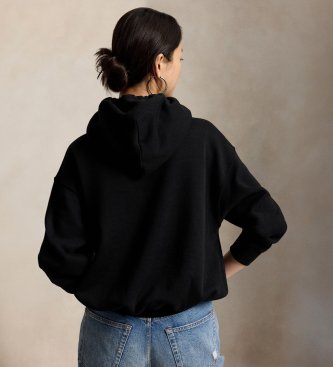 Polo Ralph Lauren Zwart sweatshirt met Polo Bear-print in kersthumeur