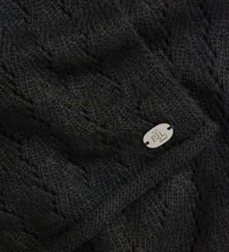 Lauren Ralph Lauren Conjunto de gorro y bufanda negro