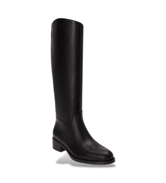Lauren Ralph Lauren Stivali alti Kyle in pelle di vitello nero