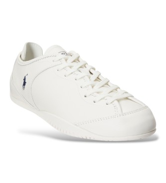 Polo Ralph Lauren Hvide skind-sneakers med paneler