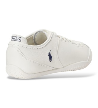 Polo Ralph Lauren Hvide skind-sneakers med paneler