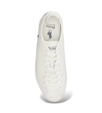Polo Ralph Lauren Hvide skind-sneakers med paneler