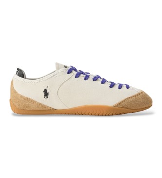 Polo Ralph Lauren Sneakers i ruskind med hvide paneler