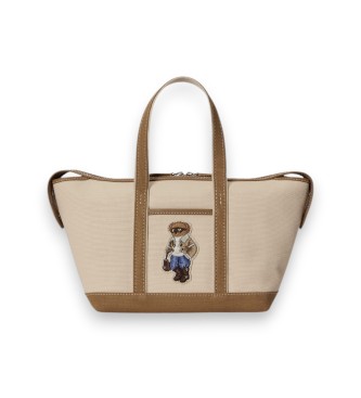 Polo Ralph Lauren Minibolsa shopper de lona Polo Bear preta