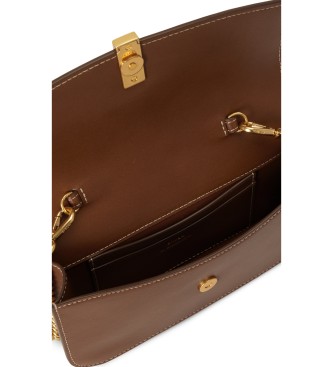 Polo Ralph Lauren Handtasche Polo ID aus Leder mit Kette, braun