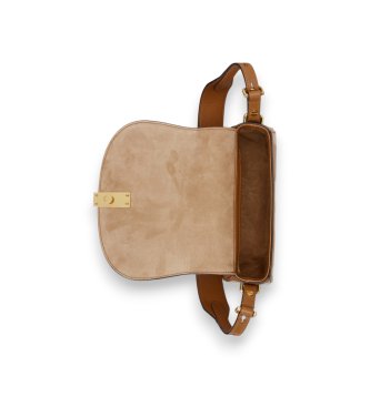 Polo Ralph Lauren Bolsa de couro Saddle marrom