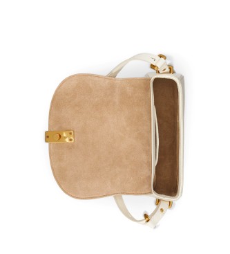 Polo Ralph Lauren Bolsa de couro Saddle bege