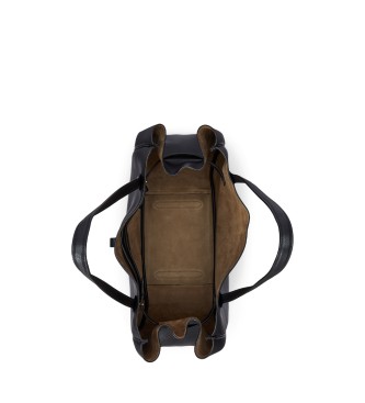 Polo Ralph Lauren Bolso tote Polo ID grande de piel negro