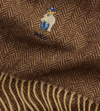 Polo Ralph Lauren Coffret cadeau Ours marron chiné