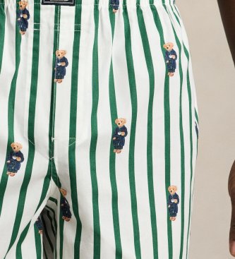 Polo Ralph Lauren Set of 3 cotton boxers, green and white