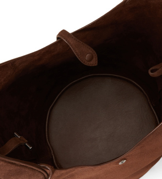Polo Ralph Lauren Brun Polo Play tote-taske i ruskind