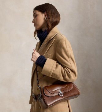 Polo Ralph Lauren Braune Polo Blaze Handtasche mit Henkel