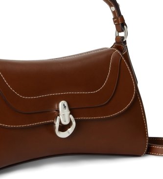 Polo Ralph Lauren Braune Polo Blaze Handtasche mit Henkel